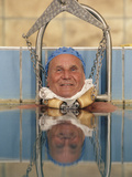 This Patient Combines Spinal Traction with a Thermal Bath at a Spa