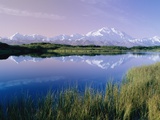 Reflections of Mt Mckinley and the Alaska Range in the Early Morning Light