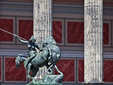 The Lion Fighter (Lowenkampfer) Sculpture Outside the Main Entrance of the Altes Museum  Museum Isl