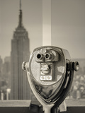 USA  New York  Manhattan  Midtown  Empire State Building from Top of the Rock  Rockefeller Center  