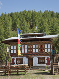 A Typical Bhutanese House with Phalluses Painted on the Walls  Reminder of a Favourite 15th Century