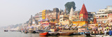 The Ghats Along the Ganges River Banks  Varanasi  India