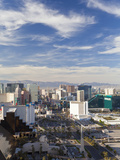 United States of America  Nevada  Las Vegas  Elevatred View of the Hotels and Casinos Along the Str