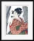 Woman Playing a Poppin (After Utamaro)