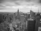 Midtown Skyline with Empire State Building from the Rockefeller Center  Manhattan  New York City  U