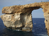 Gozo  Malta  Europe  Natural Arch Formed in Rock Called the 'Azure Window' Found in Dwejra