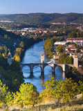 France  Midi-Pyrenees Region  Lot Department  Cahors  Pont Valentre  Midieval Bridge  Lot River