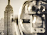 USA  New York  Manhattan  Midtown  Empire State Building from Top of the Rock  Rockefeller Center  