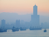 Taiwan  Kaohsiung  View of Harbour Looking Towards the City and Kaoshiung 85 Sky Tower - Tunex Sky 