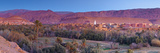 Dawn over Palm Grove and Kasbahs  Tinerhir  Morocco