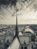 France  Paris  View of the Seine River and City from the Notre Dame Cathedral