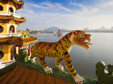 Taiwan  Kaohsiung  Lotus Pond  Dragon and Tiger Tower Temple