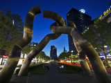 The Berlin Sculpture by Night  Tiergarten  Berlin  Germany