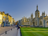 UK  England  Cambridge  King's Parade and King's College on Right