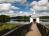 Monastic Bath on Pogostskoye Lake  Pokrovo-Tervenichesky Monastery  Leningrad Region  Russia