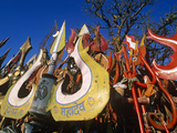 India  Madhya Pradesh  Chauragarh  Nr Pachmarhi  Numerous Tridents  or Trishulas  Emblematic of the