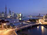 New Pudong Skyline; Waibaidu (Garden) Bridge; Looking across the Huangpu River from the Bund; Shang