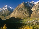 India  Himachal Pradesh  Lahaul  Near Keylong  Pattan Valley at Tandi Marks the Confluence of Chand