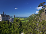 Neuschwanstein Castle View from the Marianbrucke  Hohenschwangau  Schwangau  Bayern  Germany