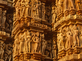 India  Madhya Pradesh  Khajuraho  Kandariya Mahadeva Temple famed for their Exuberant Sculpture  UN