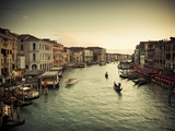 Grand Canal from the Rialto  Venice  Italy