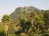 Malawi  Zomba  View from the Exotic Gardens of Ku Chawe Inn Towards Zomba Mountain