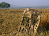 India  Madhya Pradesh  Panna National Park (Aka Panna Tiger Reserve)  Old Sati-Stone  or Suttee-Sto