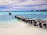 Venezuela  Archipelago Los Roques National Park  Pier on Madrisque Island