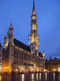 The Town Hall (French: Hôtel De Ville)  of City of Brussels Is a Gothic Building from Middle Ages L