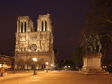 The Famous Cathedral of Notre Dame in Paris after the Rain  France