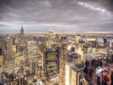 Midtown Skyline with Empire State Building from the Rockefeller Center  Manhattan  New York City  U