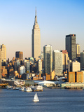 Manhattan  View of Midtown Manhattan across the Hudson River  New York  USA
