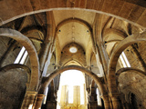 Gothic Interior of the Santa Clara a Velha Monastery Coimbra  Portugal