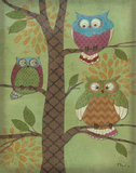 Fantasy Owls Vertical I
