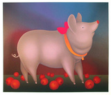 Pig with Bow