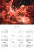 Adam and God Touching in Nebula