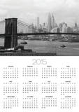 Manhattan Skyline And Brooklyn Bridge