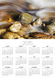 Water rushing past river stones
