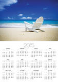 Beach Chair on Empty Beach
