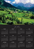 Santa Maddalena church in the Dolomites Mountains