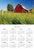 Red Barn in Long Grass
