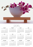 Magenta Orchids in White Bowl