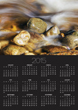 Water rushing past river stones