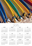 Row of Surfboards at Beach