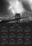 Fireworks over the Brooklyn Bridge