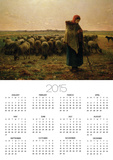 Shepherdess with Her Flock  1863