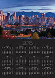 Vancouver skyline in front of North Shore Mountains