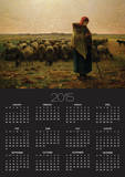 Shepherdess with Her Flock  1863
