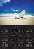 Beach Chair on Empty Beach