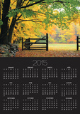 Fall Foliage Surrounds an Open Gate